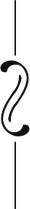 Ornament Schwarz vertikal