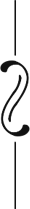 Ornament Schwarz vertikal